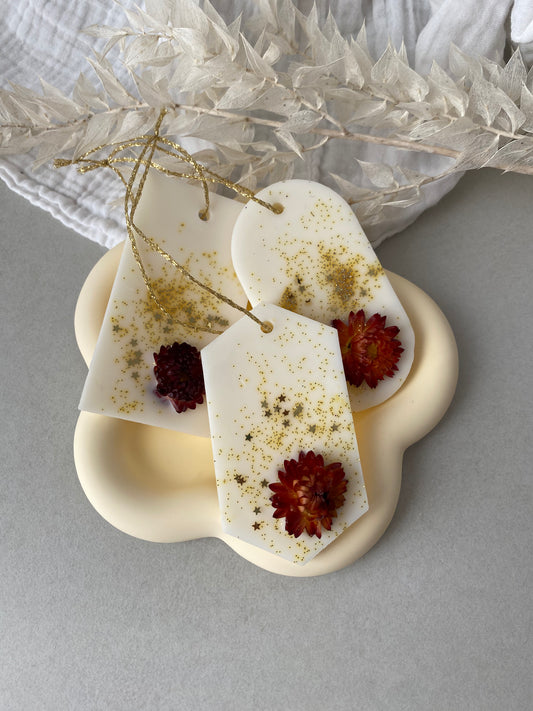 suspension parfumée - fondants parfumés cire soja ecoresponsable monoi