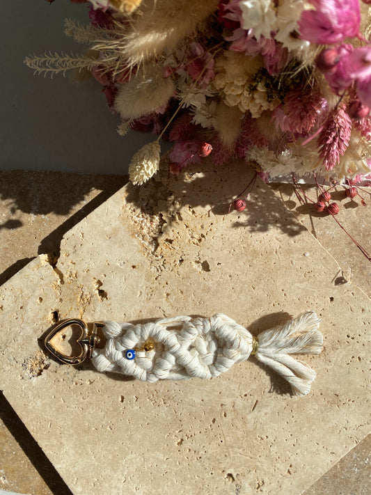 porte-clé mikonos - porte-clé grigri porte bonheur thesweetharmony - porteclé personnalisable oeil grec