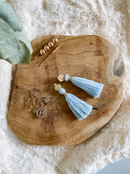 Pompon - boucles d'oreilles or