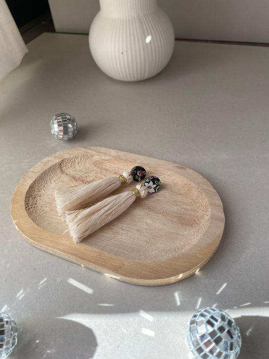 Pompon - pâte fimo fleuri